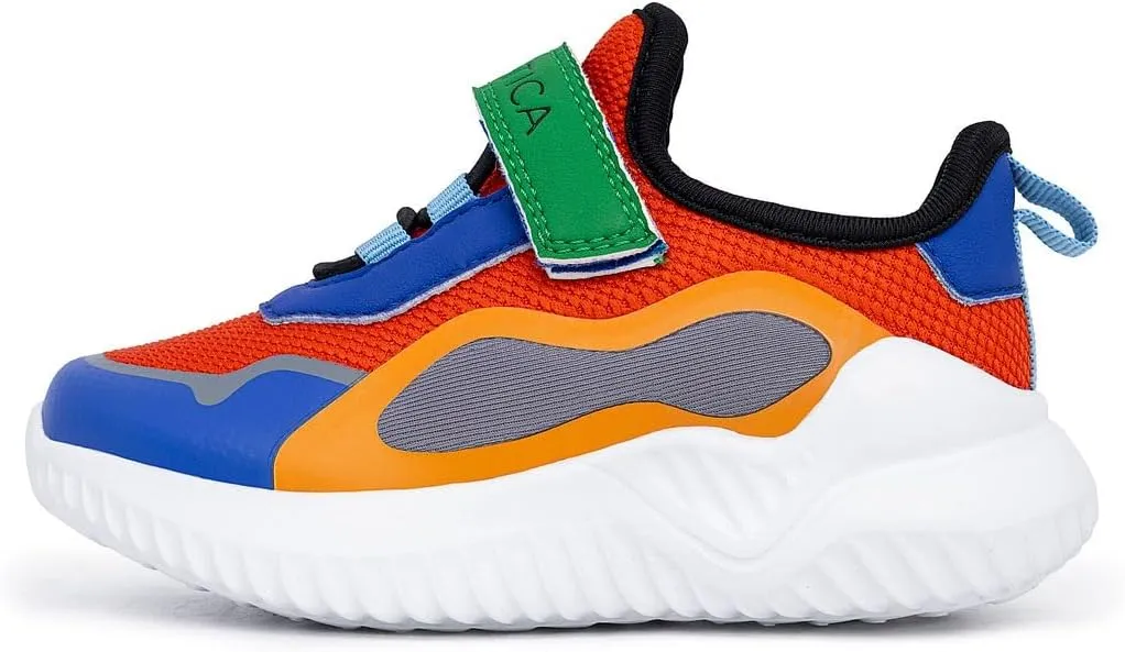 Nautica Kids Fashion Sneaker Athletic Running Shoe with One Strap |Boys - Girls|(Toddler/Little Kid)
