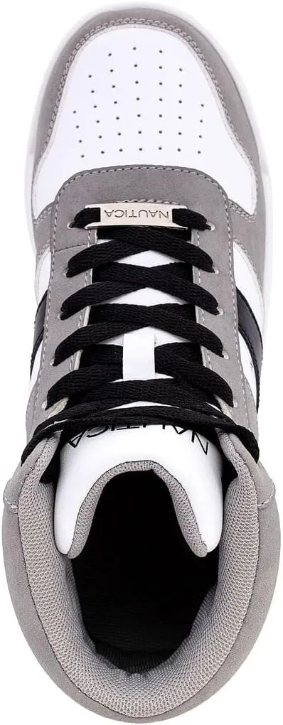 Nautica Kids Sneaker: Lace-Up Fashion Shoe with Boot-Like High Top Design for Boys and Girls (Big Kid/Little Kid Sizes) - Horizon