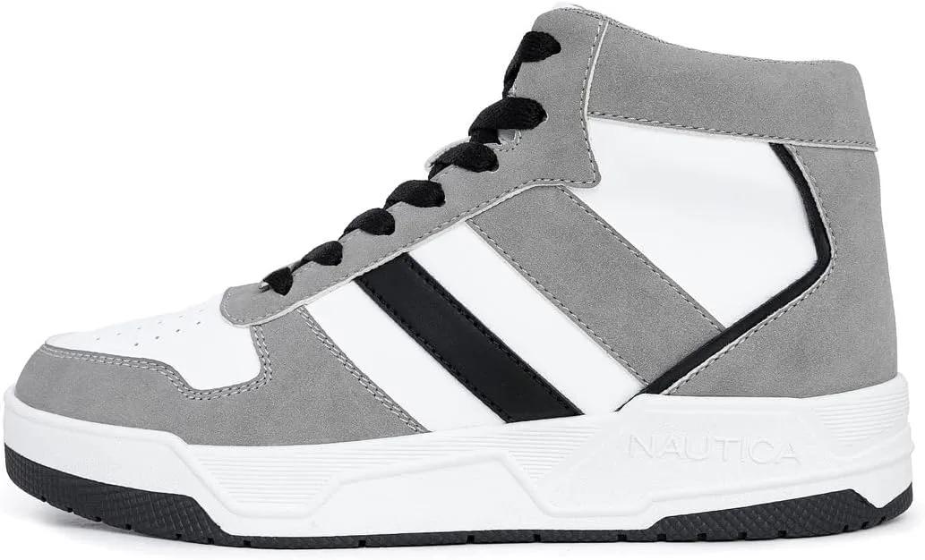 Nautica Kids Sneaker: Lace-Up Fashion Shoe with Boot-Like High Top Design for Boys and Girls (Big Kid/Little Kid Sizes) - Horizon