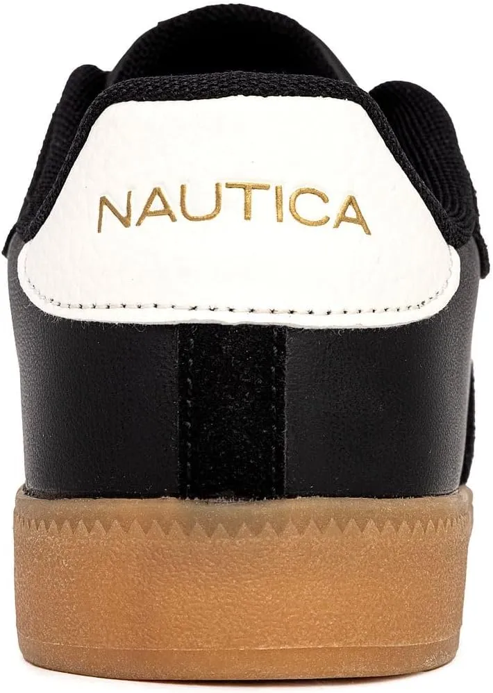 Nautica Women’s Lace-Up Fashion Sneakers – Low-Top Casual Walking & Tennis Shoes with Platform or Regular Heel