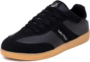 Nautica Women’s Lace-Up Fashion Sneakers – Low-Top Casual Walking & Tennis Shoes with Platform or Regular Heel