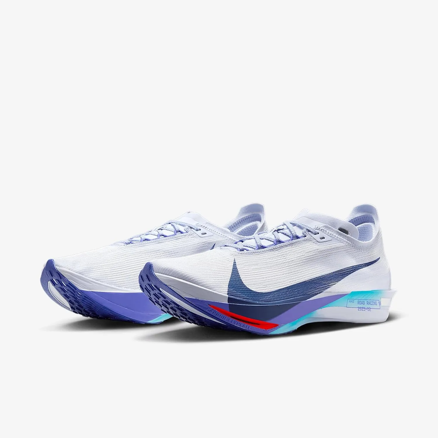 Nike Streakfly 2 Road Racing Shoes (HF6416-001, Ghost/Persian Violet/Blue Lightning/Blue Void)