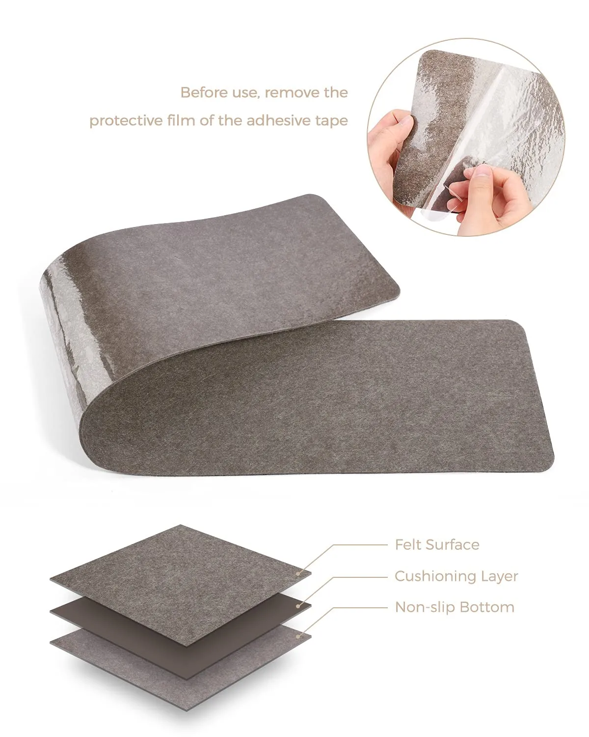 Non-Slip Carpet Stair Tread Rugs (14 Pack) Non-Skid Safety Mat Runner for Indoor Wooden & Tile Steps - Provide Protection - Easy Removal, Slip Resistant for Kids, Elders & Dogs (6"x30", Grey)