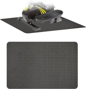 Non-Slip Workout Mat for Under Desk Ellipticals,Thicker & Quieter,23.6x17.7x0.2",Suitable for Ellipse Leg Exerciser, Foot & Leg Pedal Exerciser for Seniors Fitness, Floor Protection,Enhanced Stability