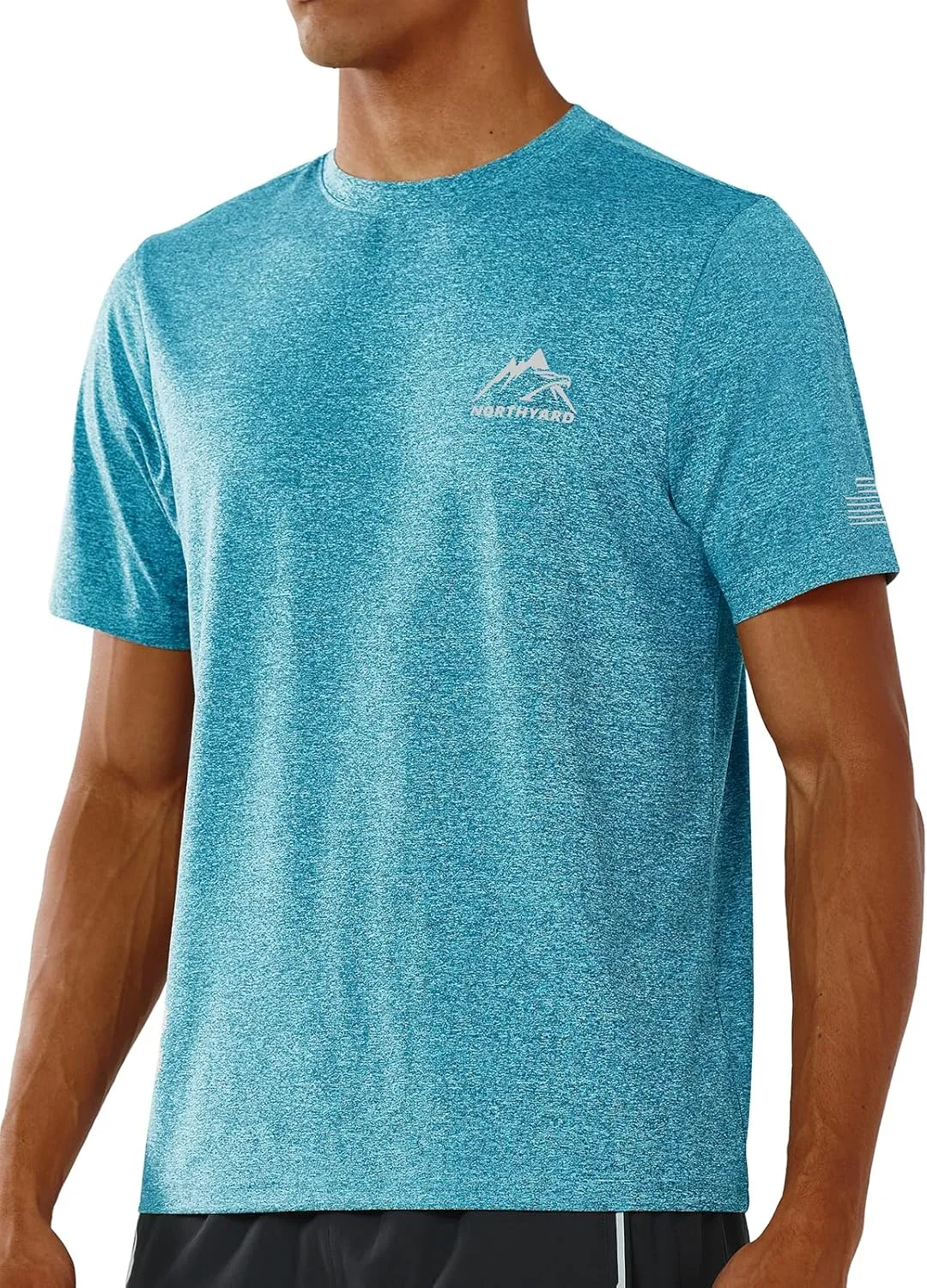 NORTHYARD Men's UPF 50  Sun Protection Shirts Swim SPF UV Quick Dry Short Sleeve T-Shirts for Athletic Fishing Rash Guard