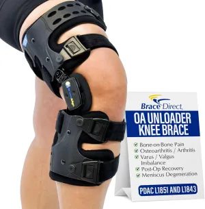 OA Unloader Knee Brace - Arthritis Pain Relief, Osteoarthritis, Bone-on-Bone Knee Joint Pain, Medial or Lateral Unloader Support, Knee Pain Relief for Joint Degeneration, Men & Women,
