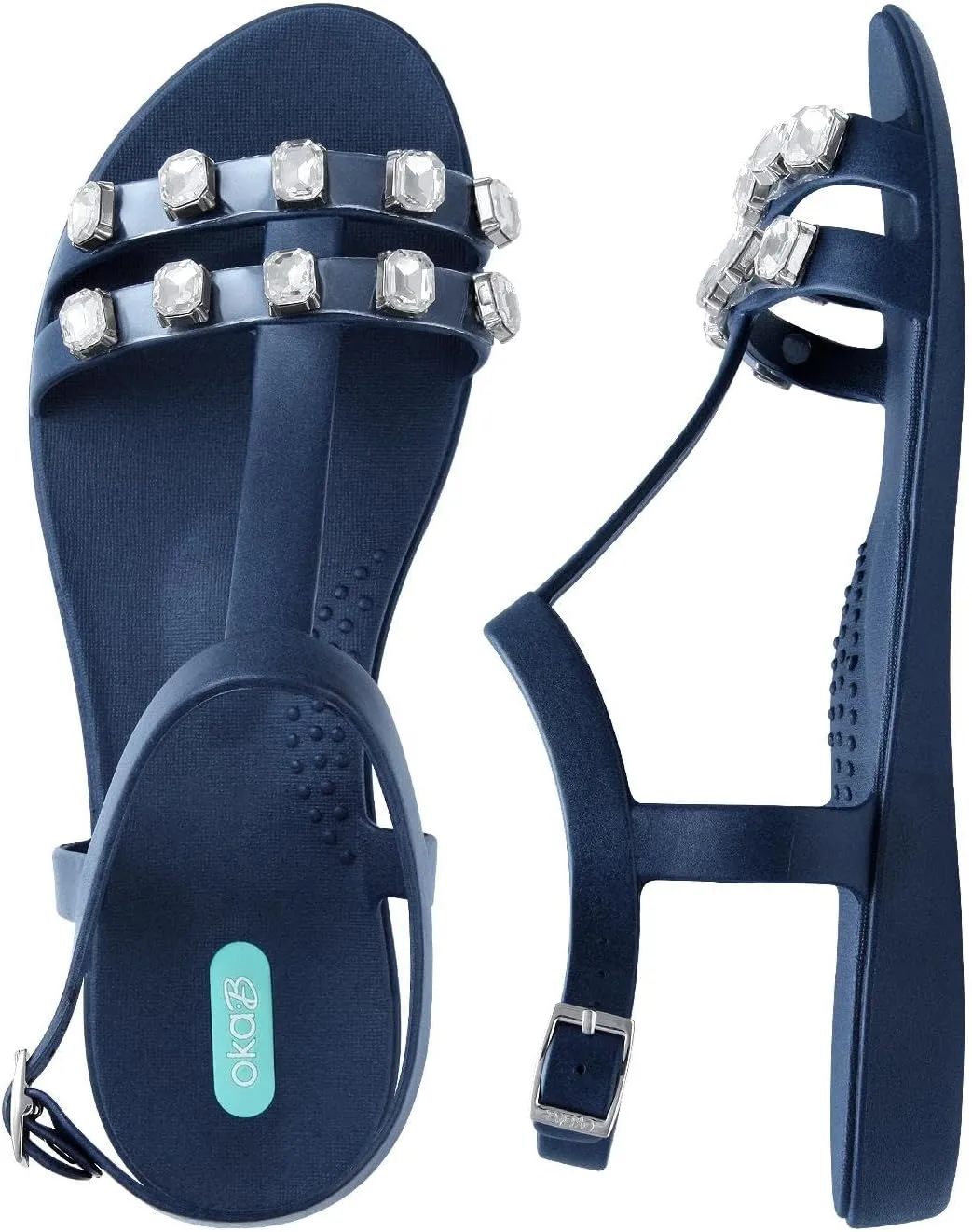 Oka-B Women's Morgan Flat Sandal with Straps
