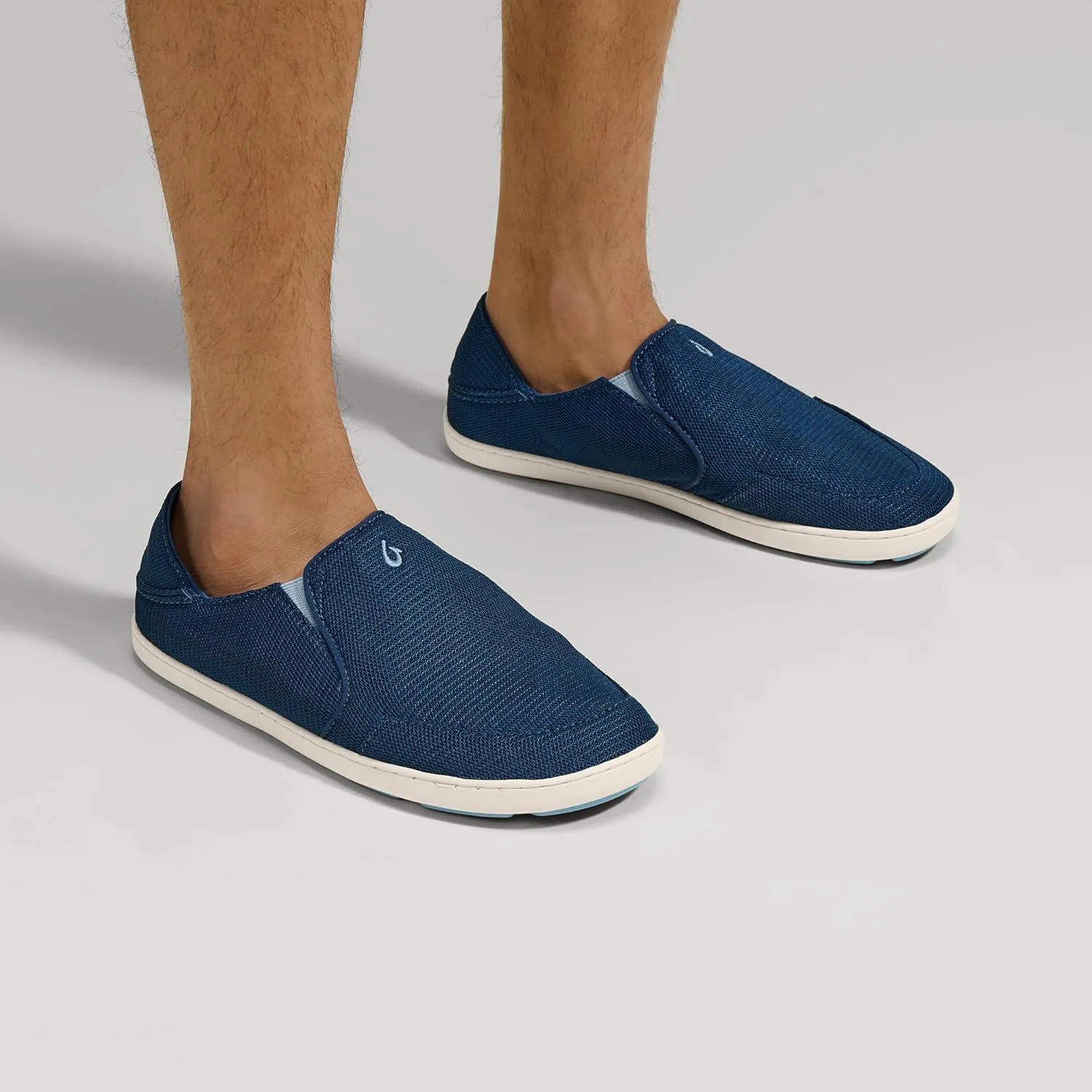 OLUKAI Nohea Mesh Men's Slip On Sneakers, Lightweight & Breathable Shoes for Everyday Wear, All-Weather & Enhanced Traction