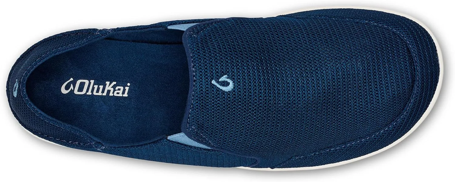 OLUKAI Nohea Mesh Men's Slip On Sneakers, Lightweight & Breathable Shoes for Everyday Wear, All-Weather & Enhanced Traction