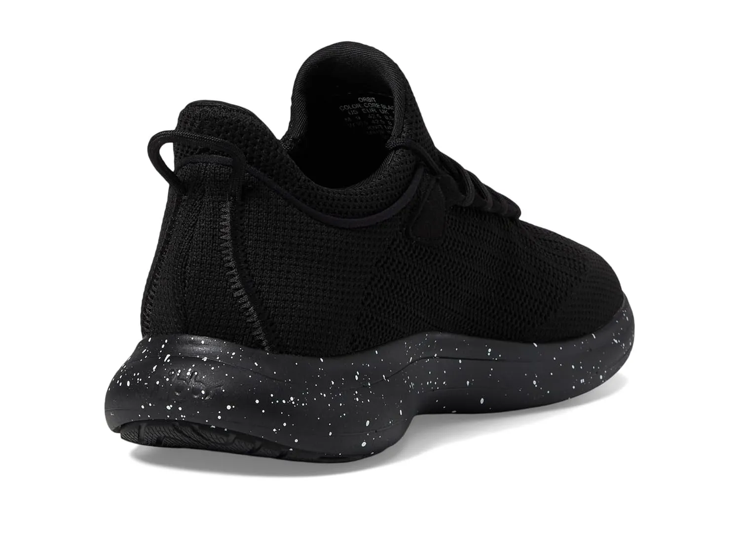 Orbit Work Unisex Sneakers – Stratus EVA Midsole – Foam Insole – Polyester Lining – Pull Tab Black Speckle Men's 13, Women's 14.5 Medium