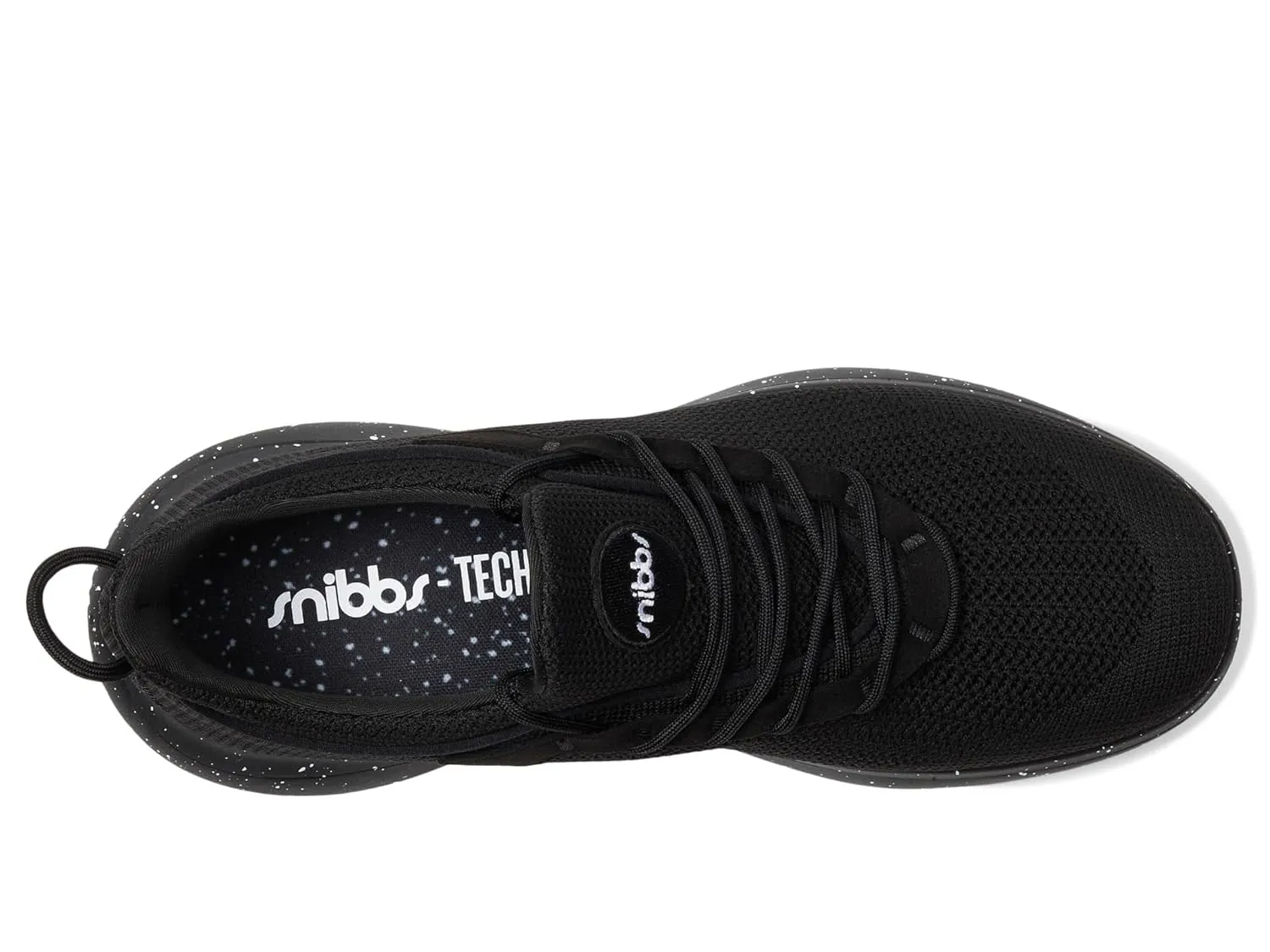 Orbit Work Unisex Sneakers – Stratus EVA Midsole – Foam Insole – Polyester Lining – Pull Tab Black Speckle Men's 13, Women's 14.5 Medium