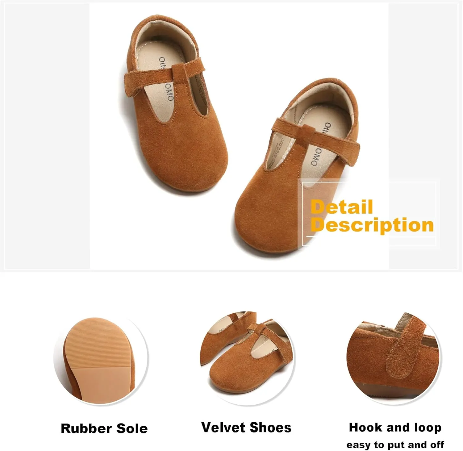 Otter MOMO Toddler/Little Girls Mary Jane Slip-on School Uniform Party Dress Shoes