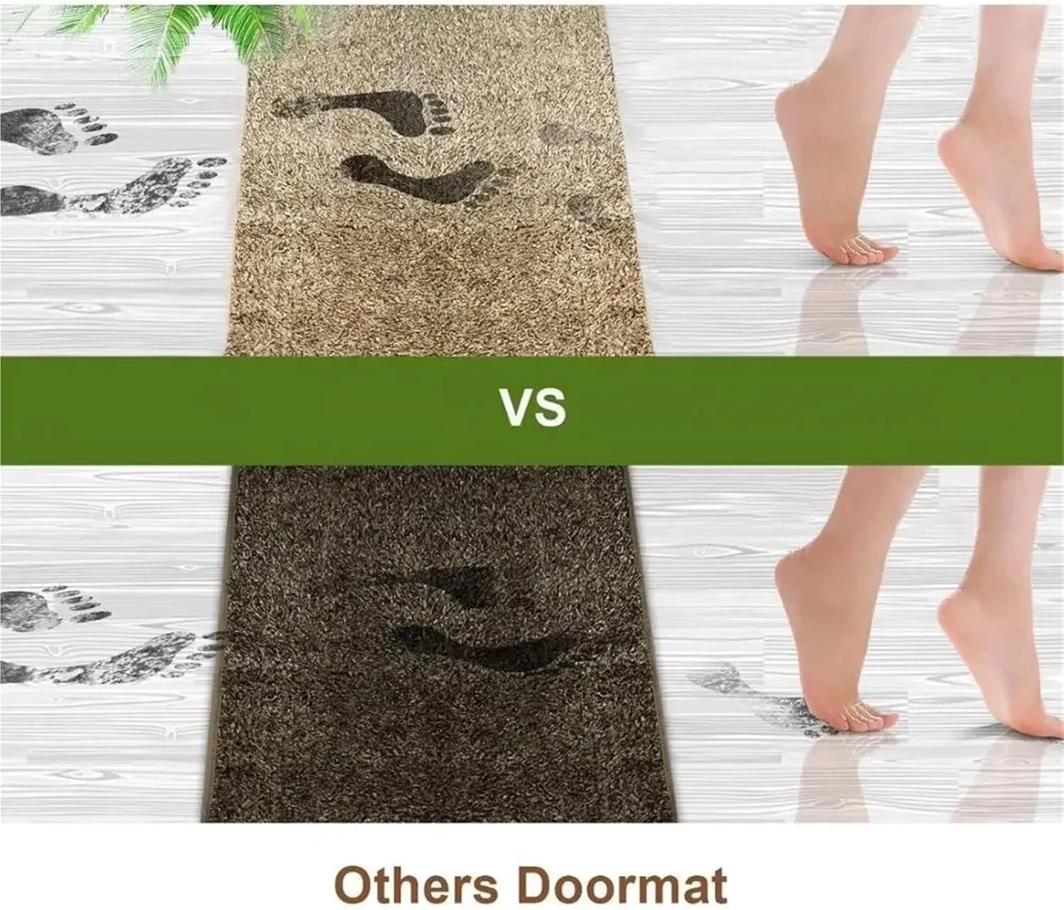 Outdoor Doormats Absorbent Microfiber Clean Step Mat Washable Doormat Carpet Household Rug Door Mat Drop Shipping for Entryway，Outside Porch(Black)
