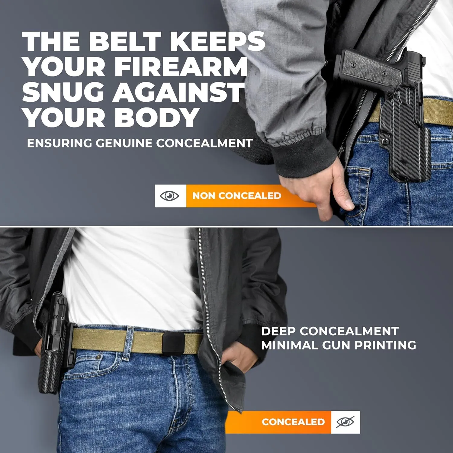 OWB Concealment IDPA - Outside The Waistband Holster - fits Walther PDP 4'' / 4.5''/ Compact