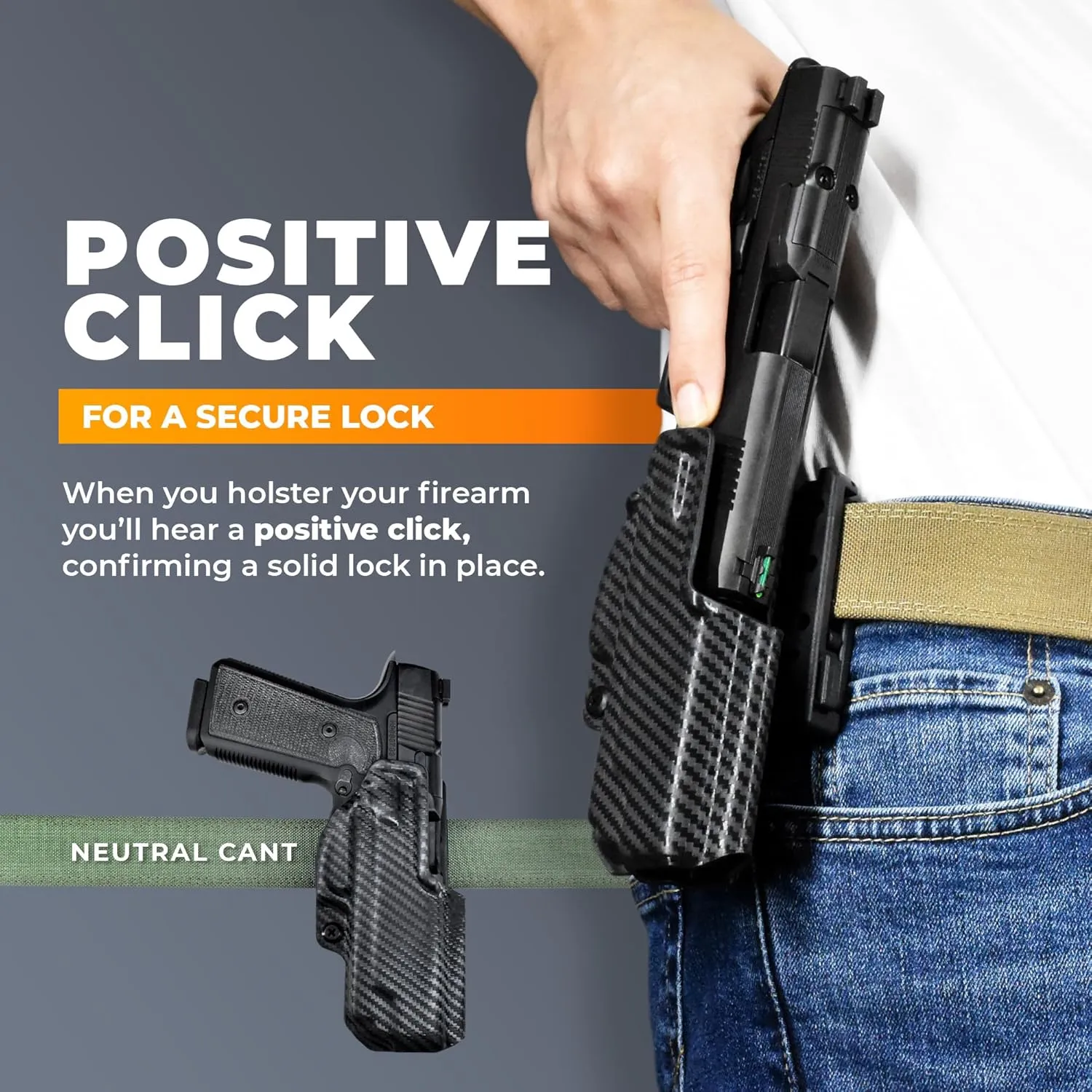 OWB Concealment IDPA - Outside The Waistband Holster - fits Walther PDP 4'' / 4.5''/ Compact