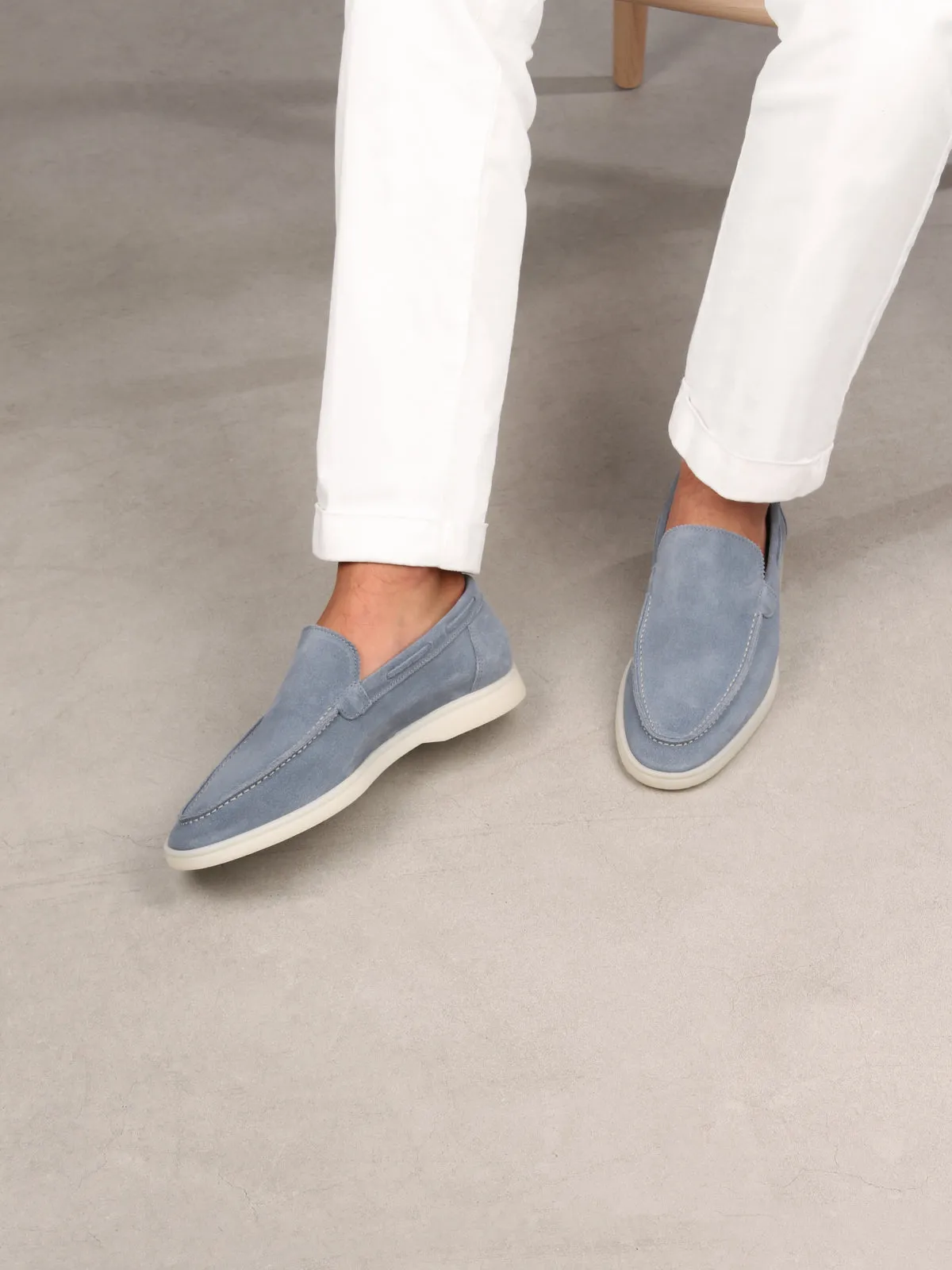 Paul Lefebvre | Sky blue yacht slippers