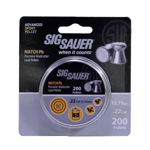 Pellet .22cal Match Lead Blister Pack-200