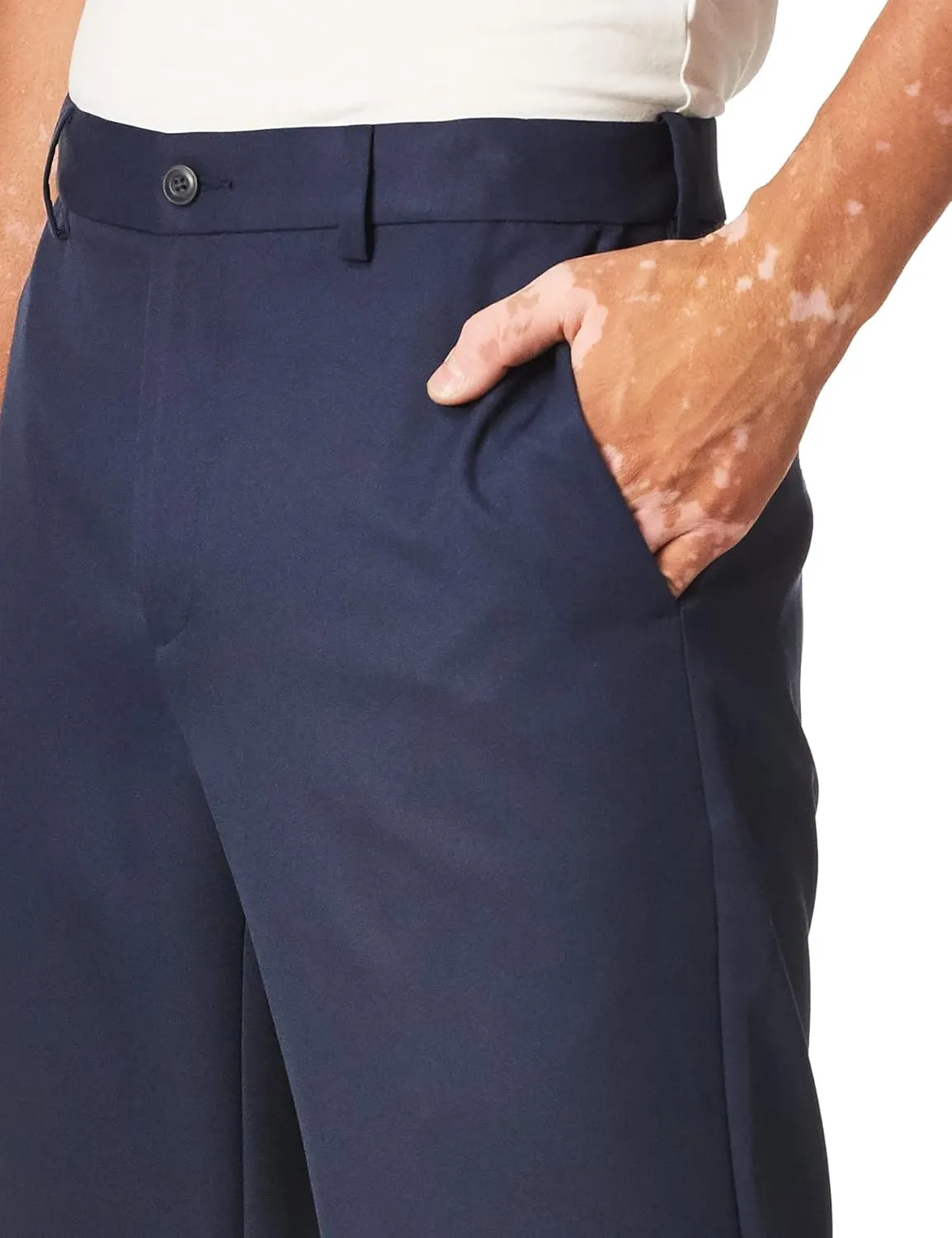 PGA TOUR Men's Golf Pants with Expandable Waistband, Flat Front, Moisture-Wicking, Sun Protection, Stretch Lightweight Twill