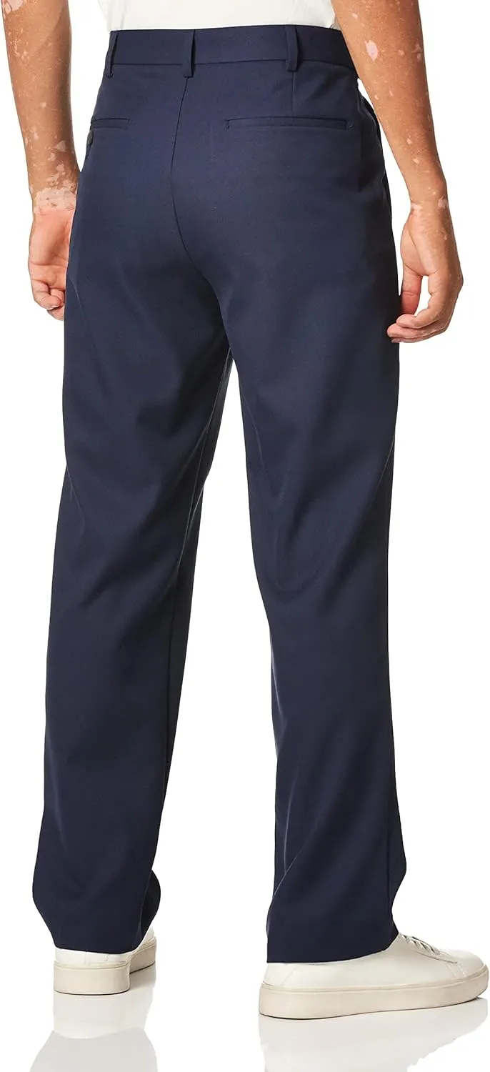 PGA TOUR Men's Golf Pants with Expandable Waistband, Flat Front, Moisture-Wicking, Sun Protection, Stretch Lightweight Twill
