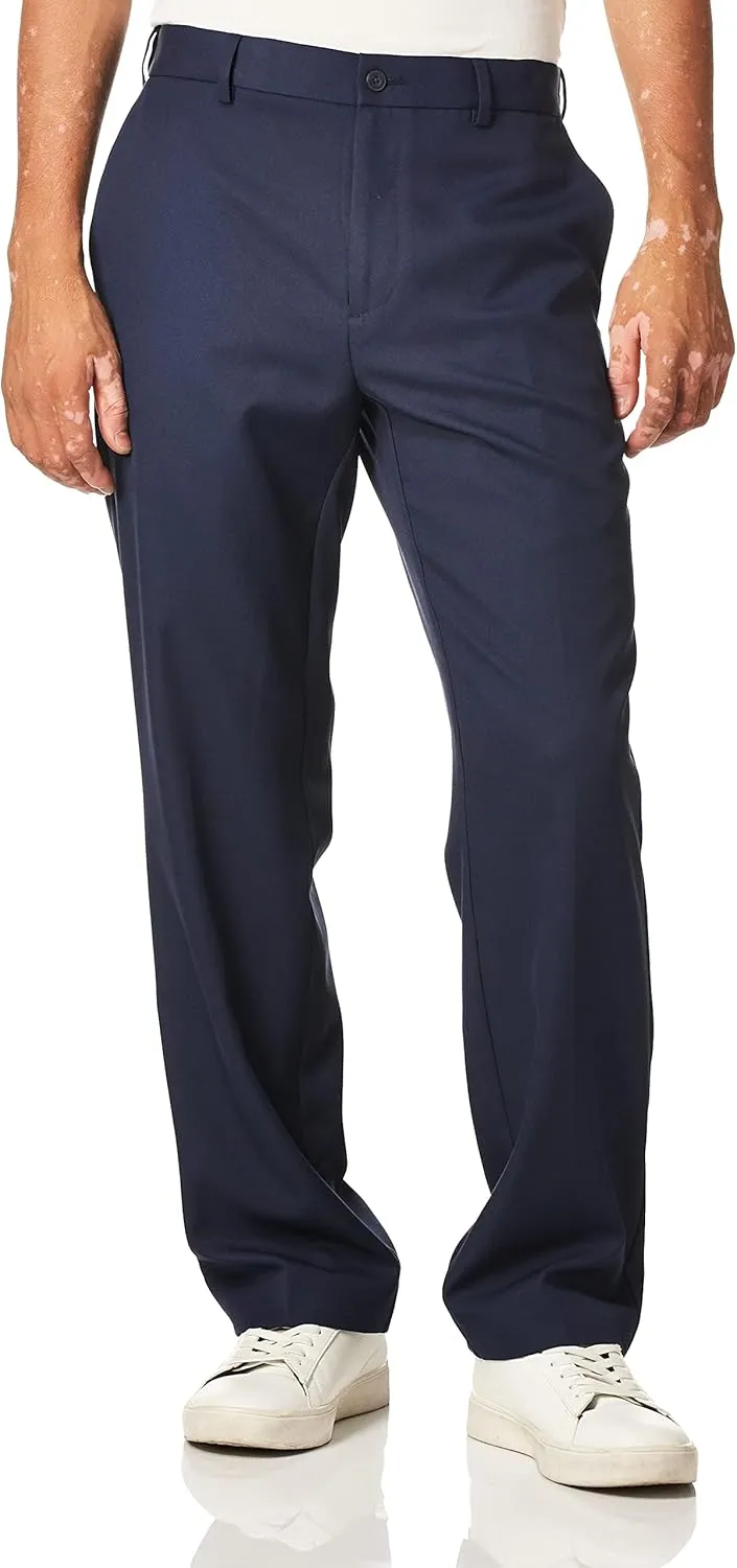 PGA TOUR Men's Golf Pants with Expandable Waistband, Flat Front, Moisture-Wicking, Sun Protection, Stretch Lightweight Twill