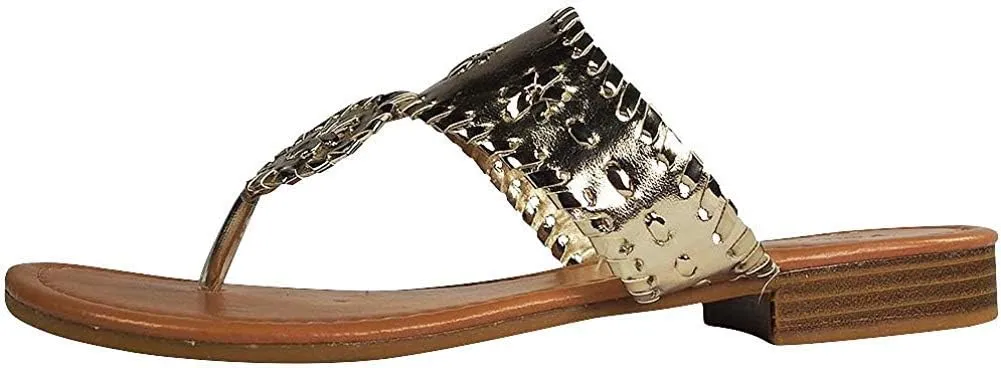Pierre Dumas Women's Rosetta Slip-on Sandals