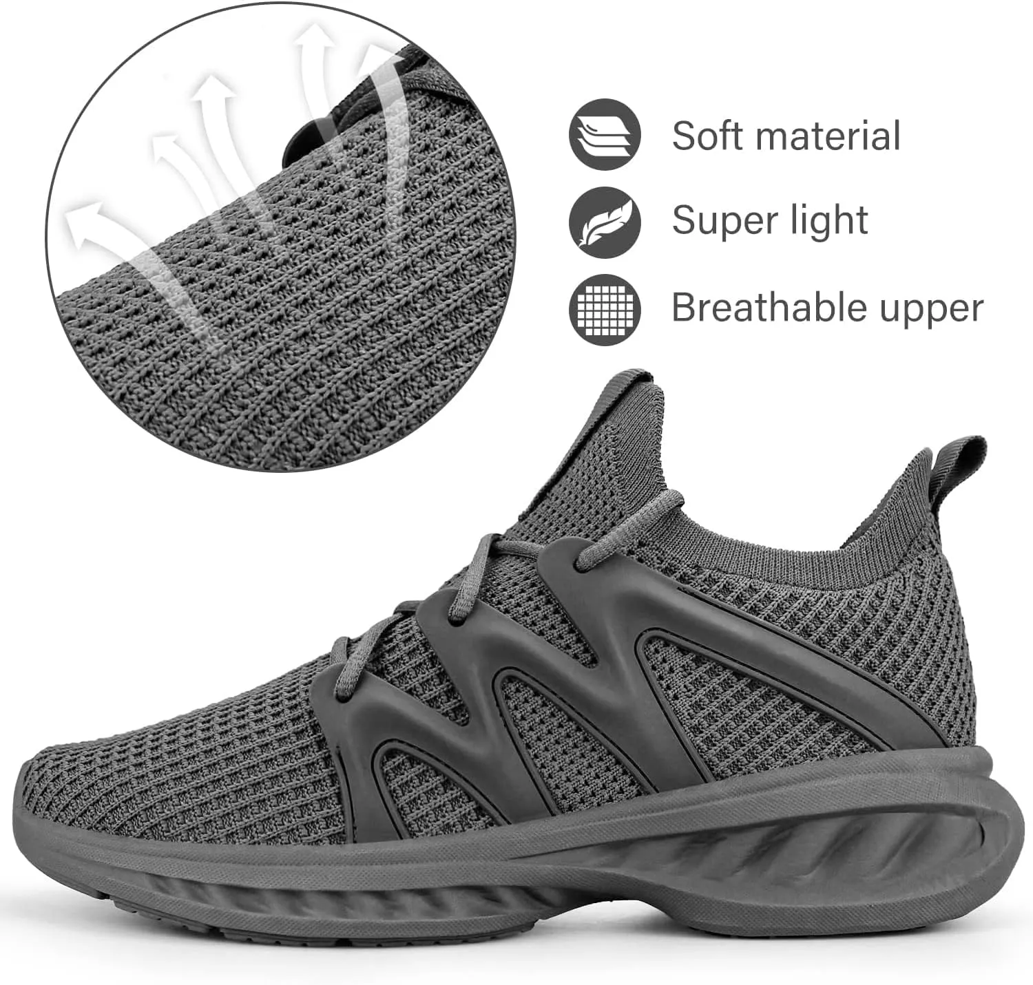 Pujcs Women Shoes Lightweight Tennis Shoes Non Slip Gym Workout Shoes Breathable Mesh Walking Womens Sneakers