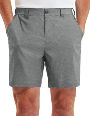 PULI Men's Golf Dress Shorts Flat Front Hybrid 7 Inch Lightweight Quick Dry Chino Casual with Pockets
