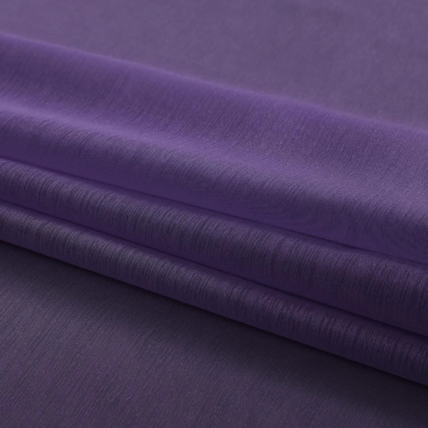 Purple Sheer Curtains 63 Inches Long for Girls Kids Bedroom Grommet Violet Plum Royal Dark Purple Curtain Window Voile Drapes for Living Room Women Decorations 63 Inch Length Set 2 Panels