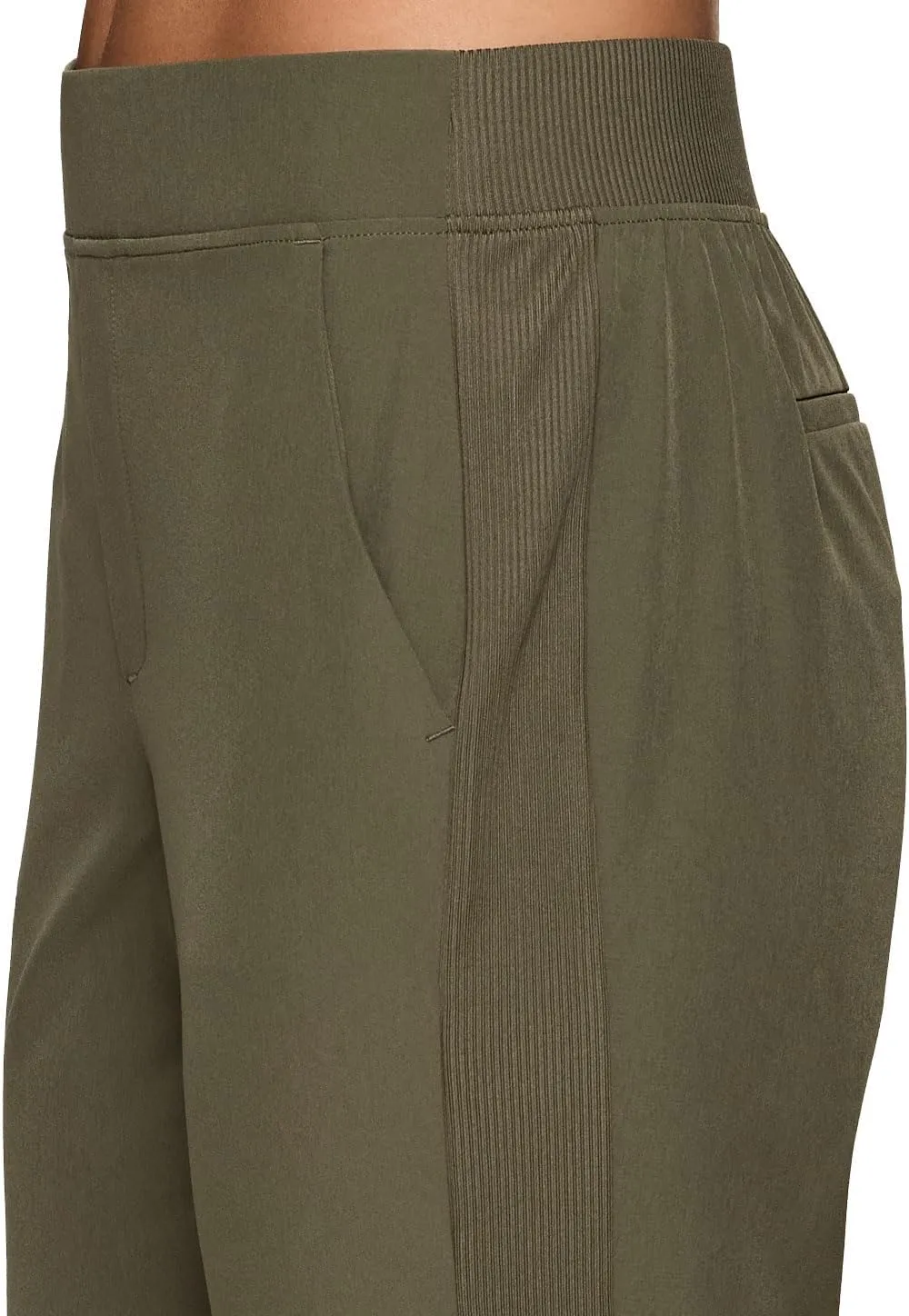 RBX Women's Ankle Pant, Quick Drying Lightweight Stretch Woven Flat-Front Straight Leg Pants