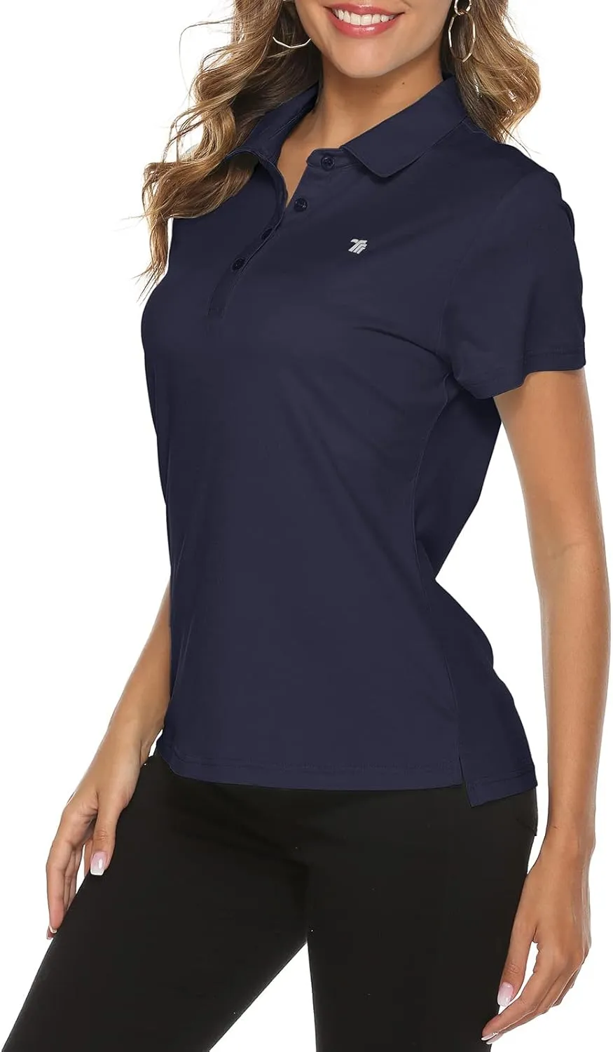 Rdruko Women's Golf Polo Shirts Short Sleeve Dry Fit Moisture Wicking Tennis Sports Casual Collared T Shirts