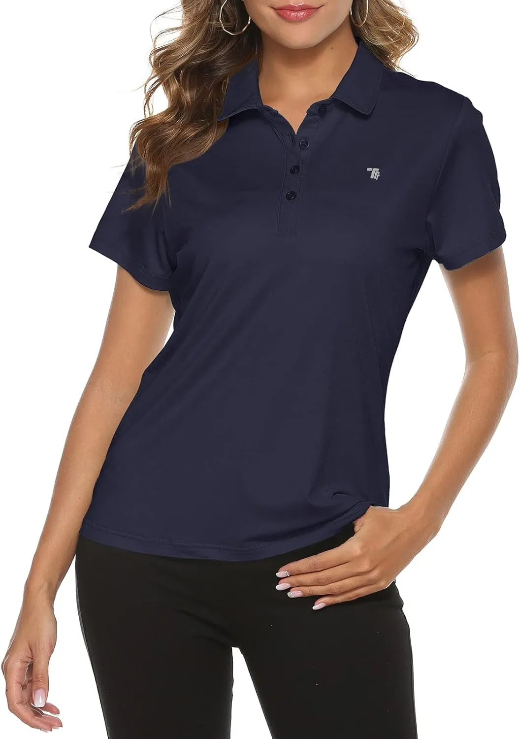 Rdruko Women's Golf Polo Shirts Short Sleeve Dry Fit Moisture Wicking Tennis Sports Casual Collared T Shirts