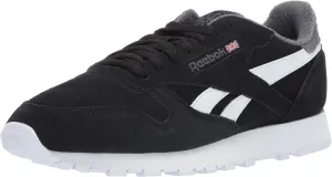 Reebok Men's Classic Leather Sneaker, Black/True Grey, 11.5 M US