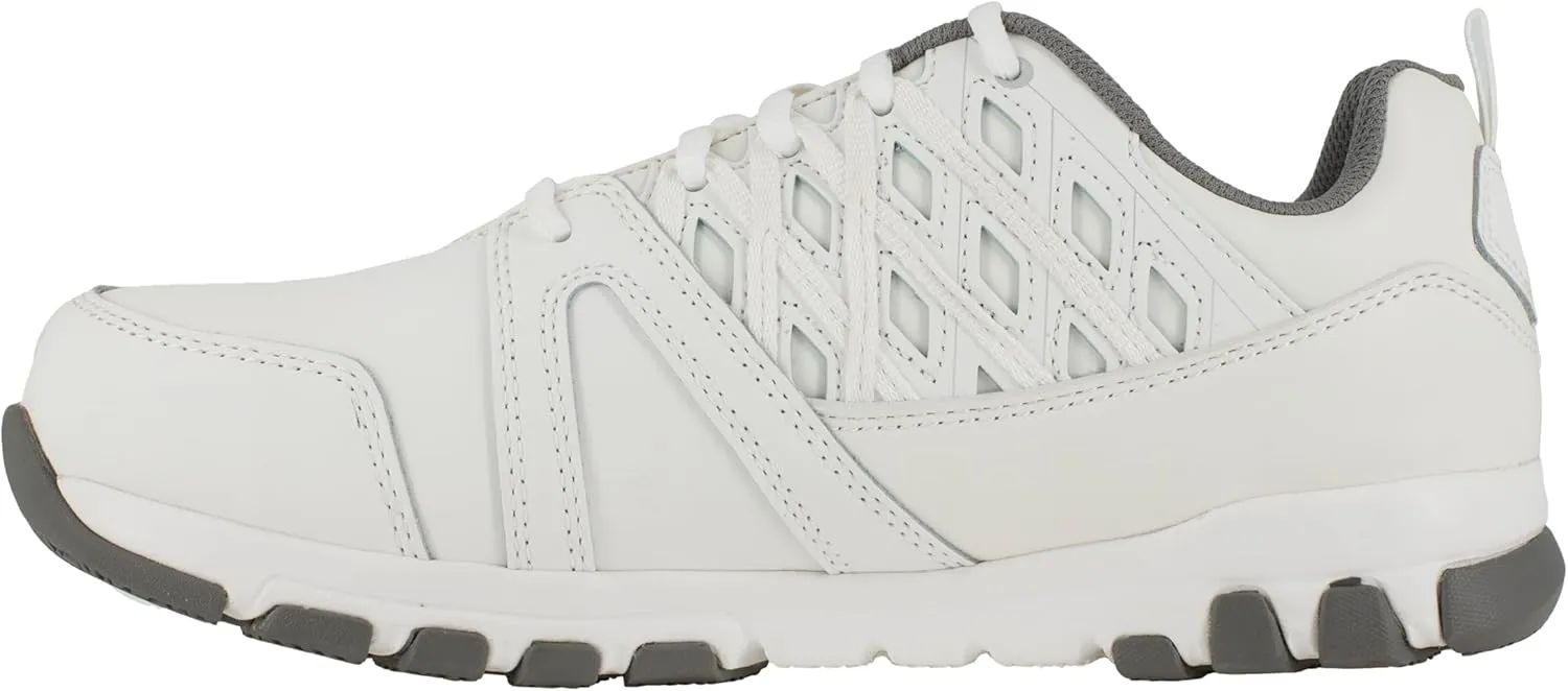 Reebok Men's Rb4443 Sublite Athletic Work Steel Toe Shoe White Safety