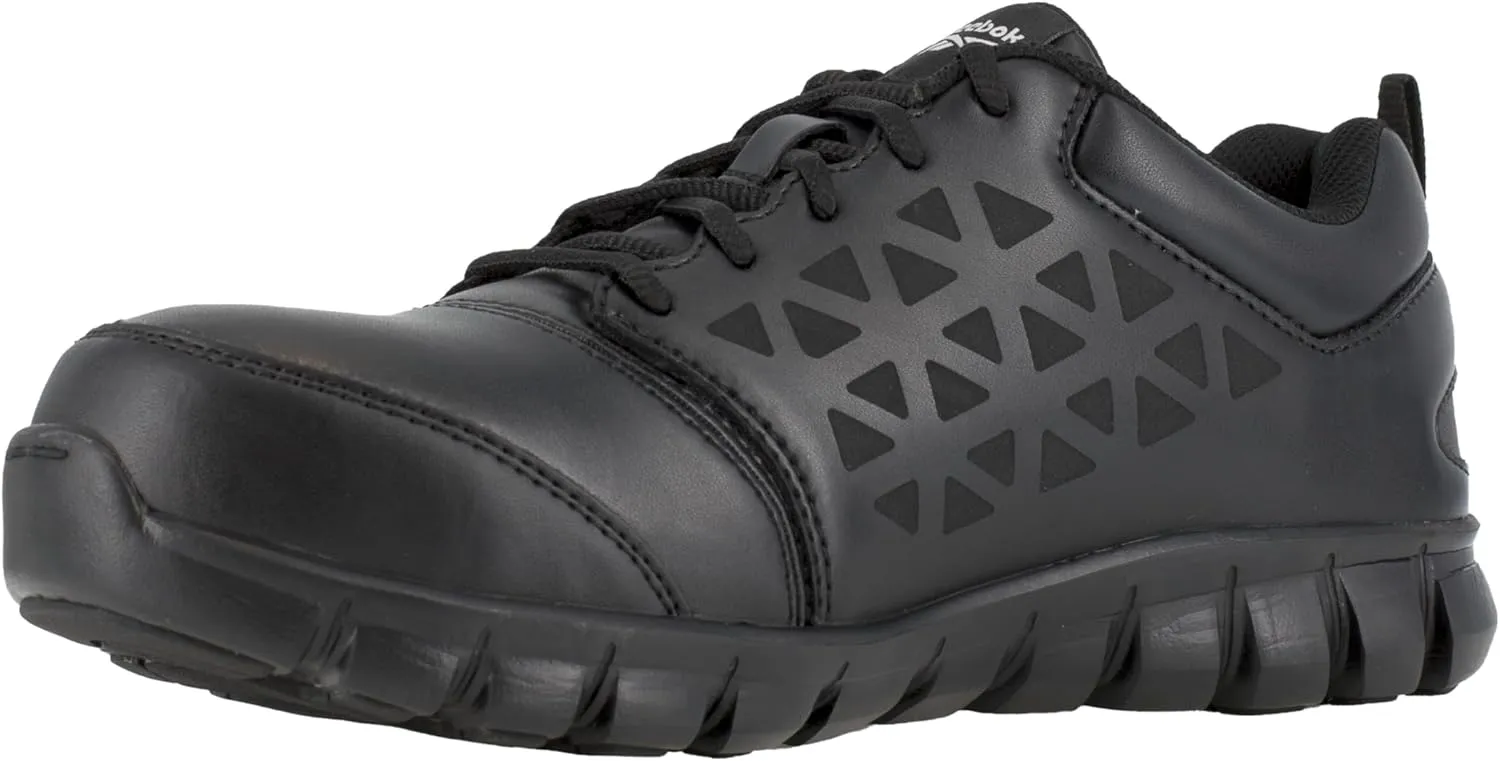 Reebok Work Men's Athletic Steel Shoe White RB4443 Sublite Work Safety Toe