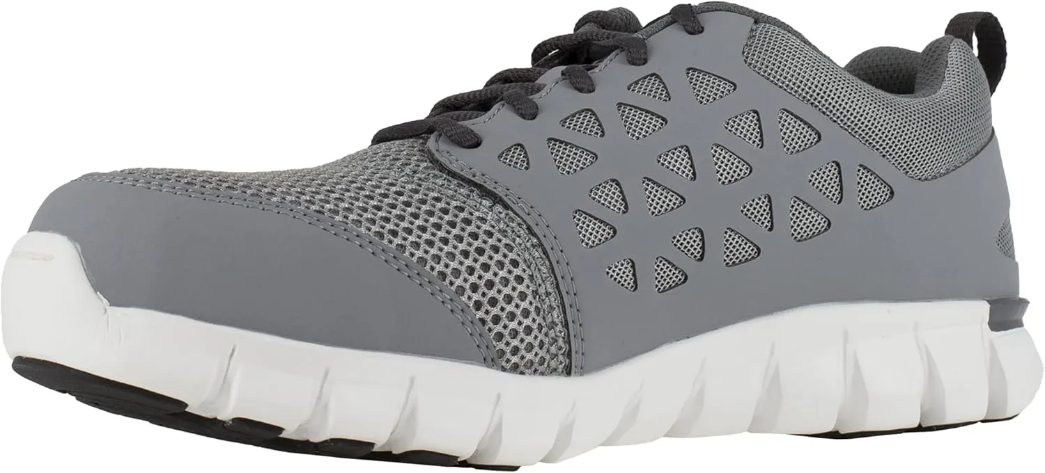 Reebok Work Men's Athletic Steel Shoe White RB4443 Sublite Work Safety Toe