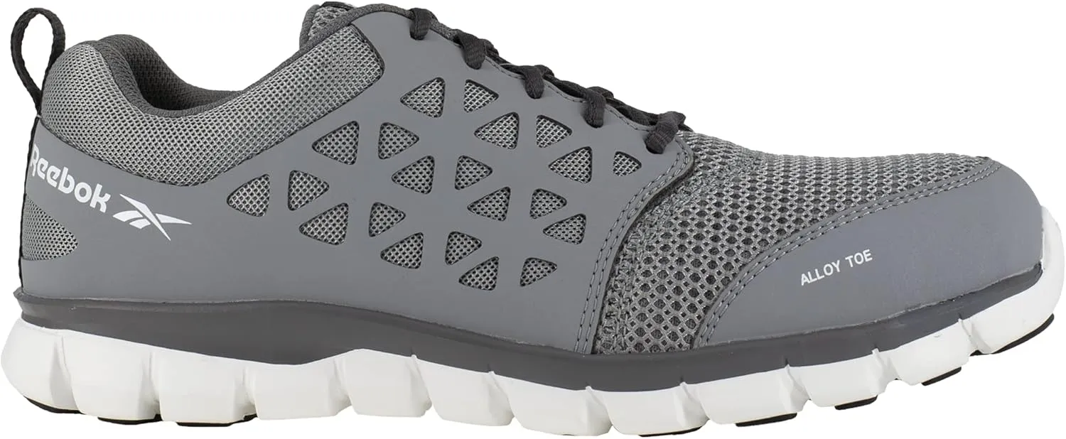 Reebok Work Men's Athletic Steel Shoe White RB4443 Sublite Work Safety Toe