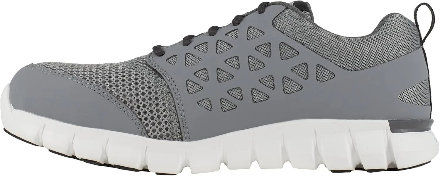 Reebok Work Men's Athletic Steel Shoe White RB4443 Sublite Work Safety Toe
