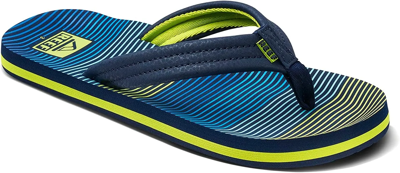 REEF Kids Ahi Unisex-Child Beach Flip Flop, Soft Cushion Footbed, Water Friendly