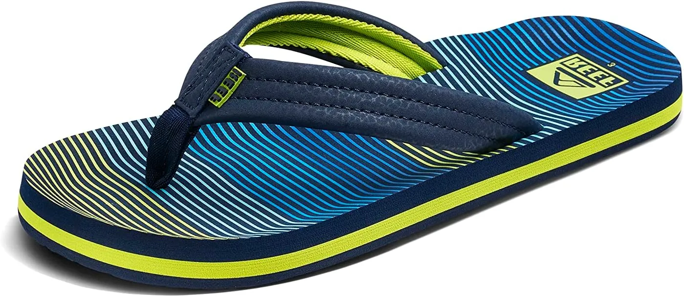 REEF Kids Ahi Unisex-Child Beach Flip Flop, Soft Cushion Footbed, Water Friendly