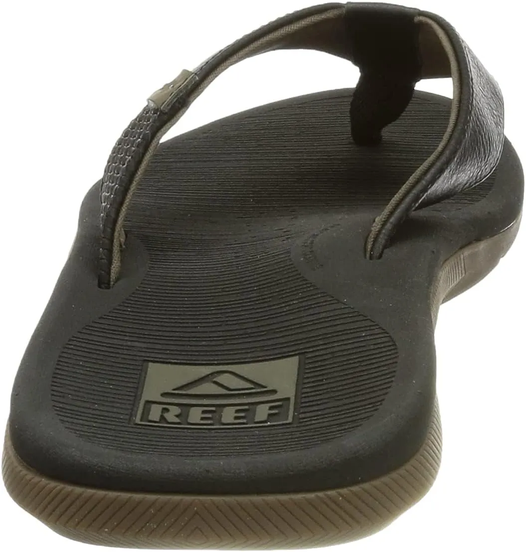 REEF Santa Ana Men's Flip Flop, Arch Support, Water Friendly, Non Marking Outsole