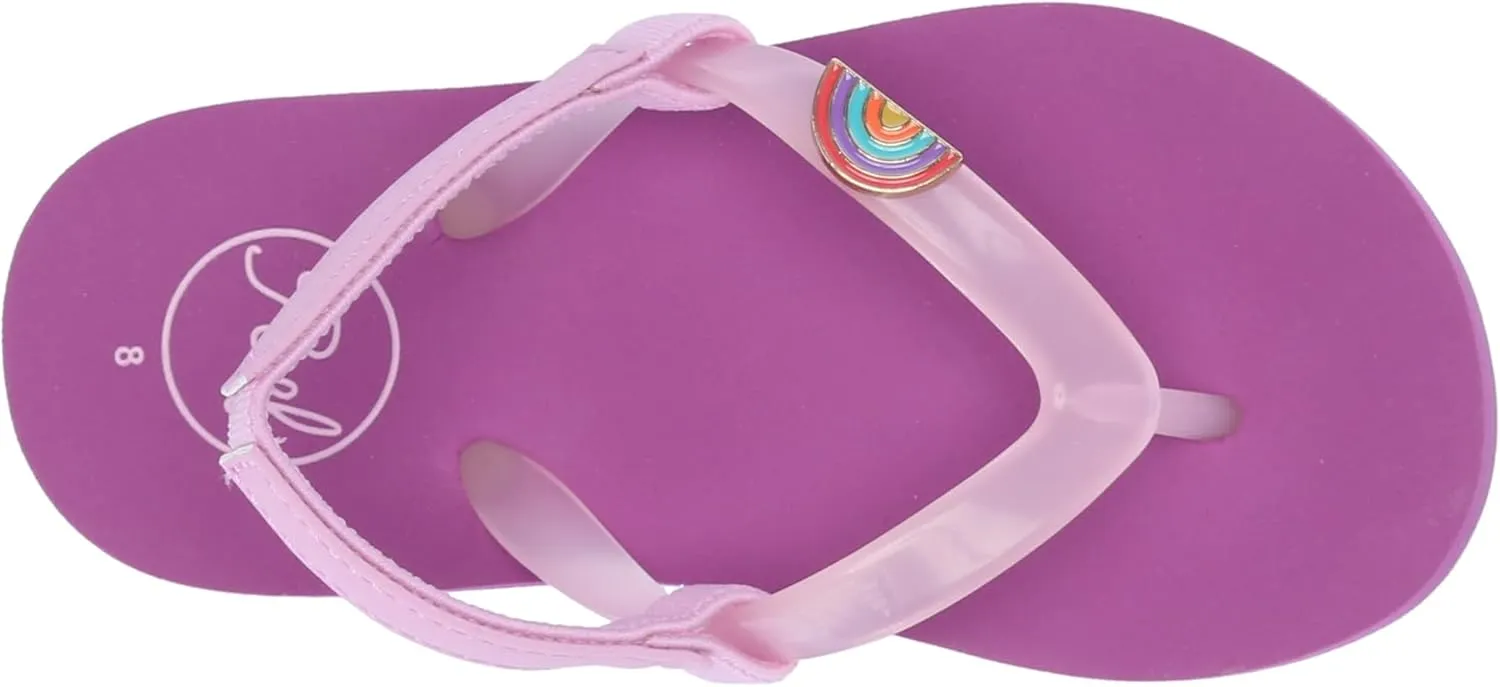 REEF Toddler/Little Kid Charming Flip Flop, Super Lightweight and Soft Footbed, Thin Strap Beach Sandal with Backstrap