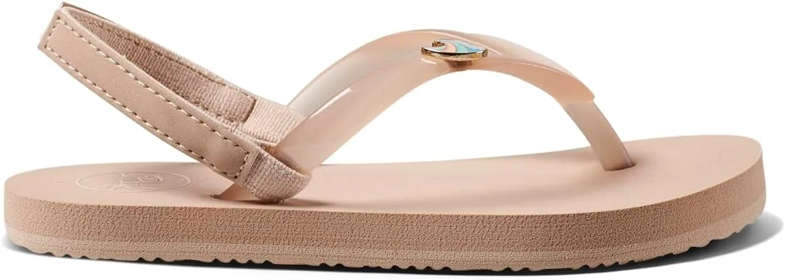 REEF Toddler/Little Kid Charming Flip Flop, Super Lightweight and Soft Footbed, Thin Strap Beach Sandal with Backstrap