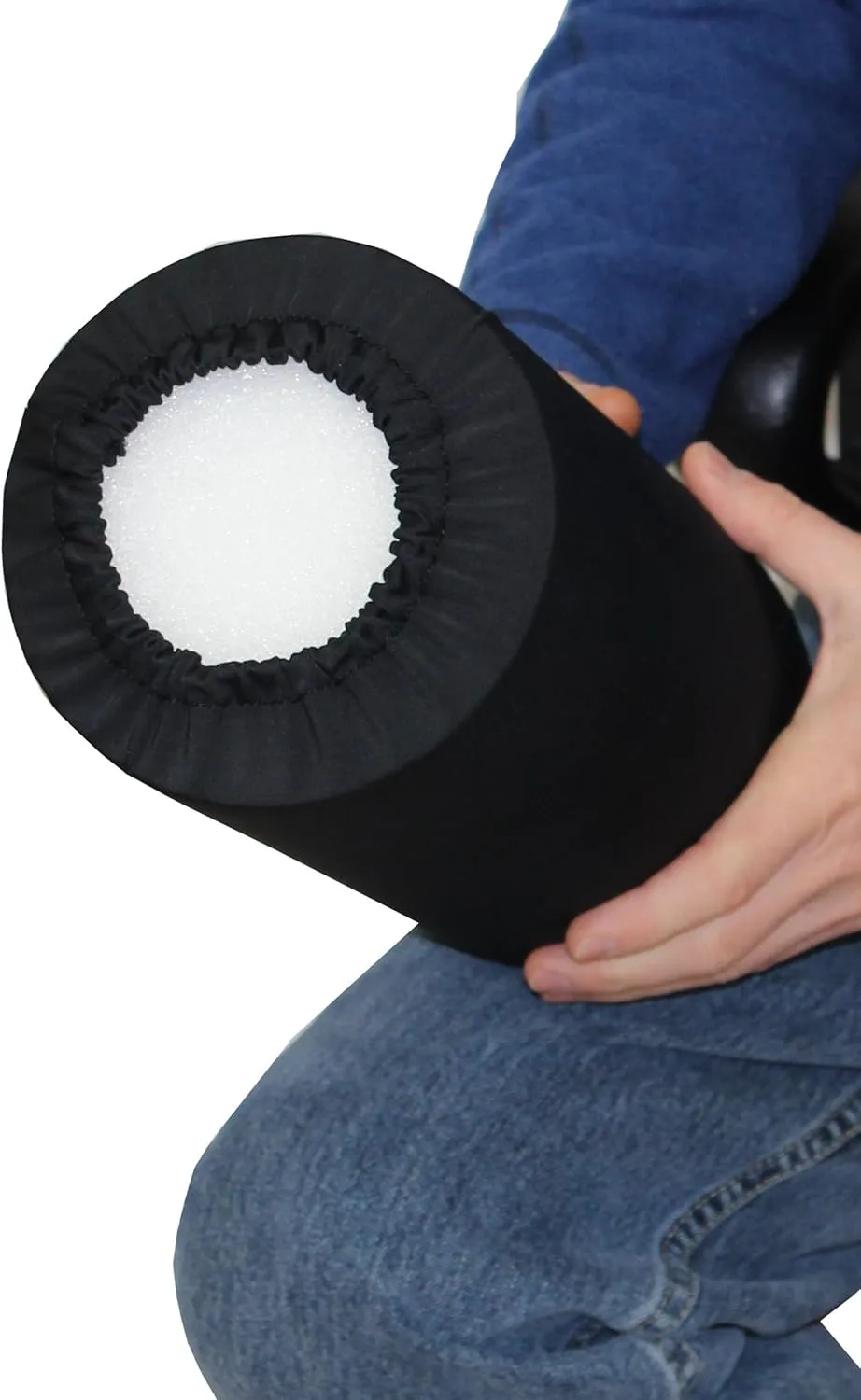 Rehabilitation Advantage Black Fabric Foam Roller Cover (Cover Only), 36" Long
