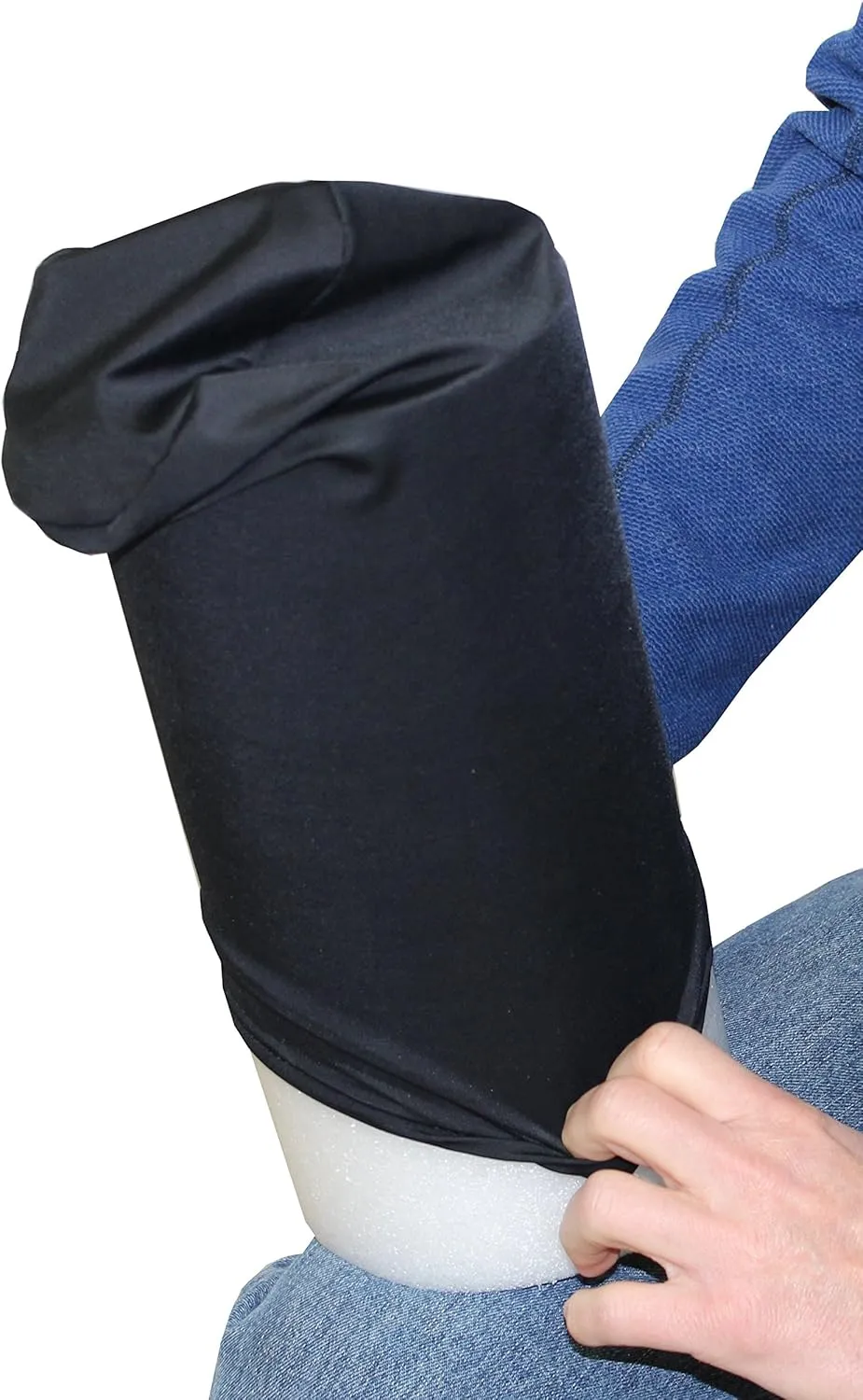 Rehabilitation Advantage Black Fabric Foam Roller Cover (Cover Only), 36" Long