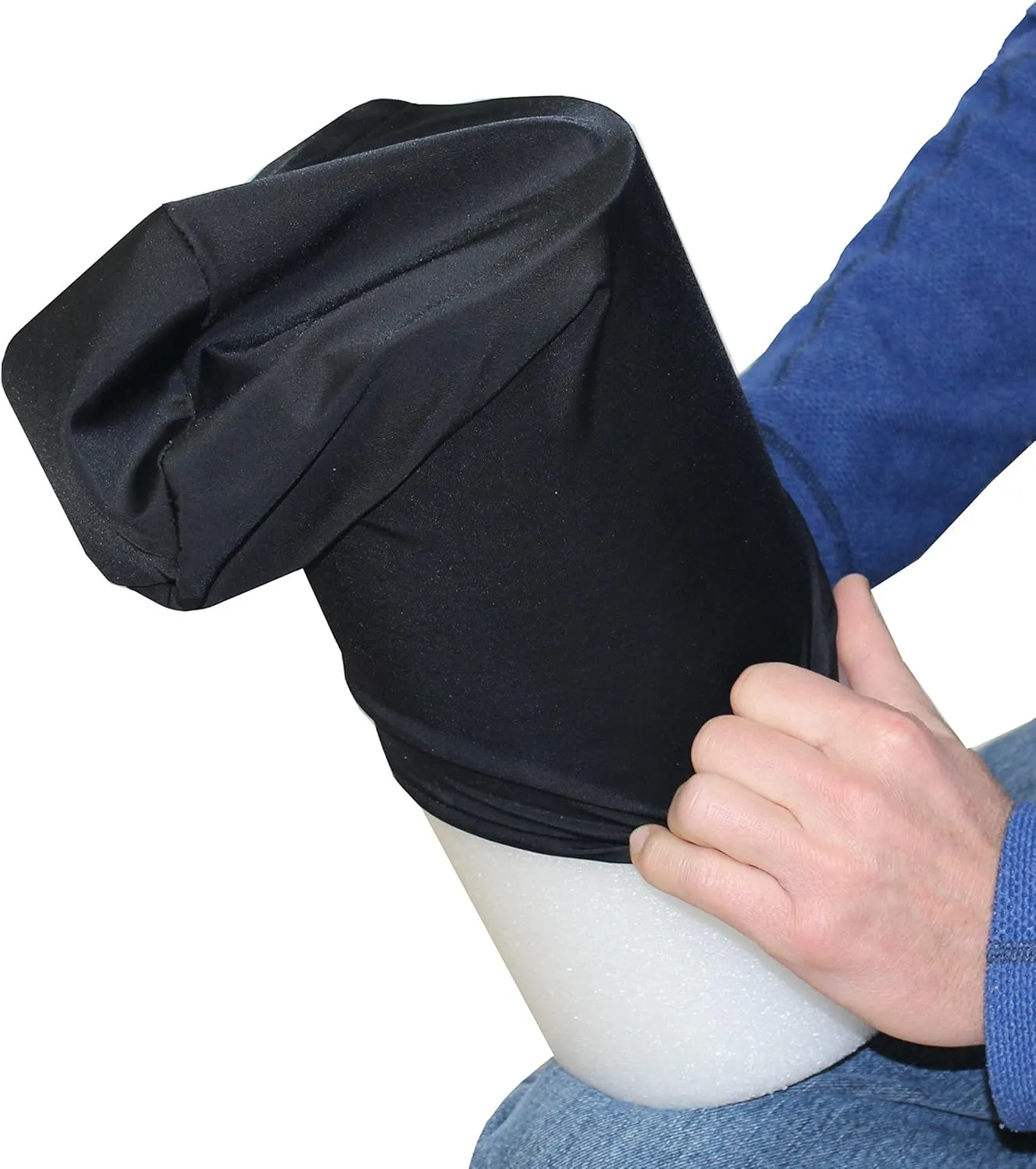 Rehabilitation Advantage Black Fabric Foam Roller Cover (Cover Only), 36" Long