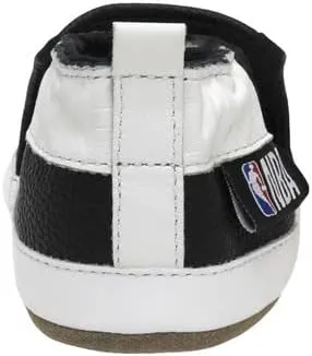 Robeez Baby Boys and Girls NBA Basketball Team Soft Soles Slip-Resistant Crib Shoes Slippers for Infant and Toddler, 0-24 Months