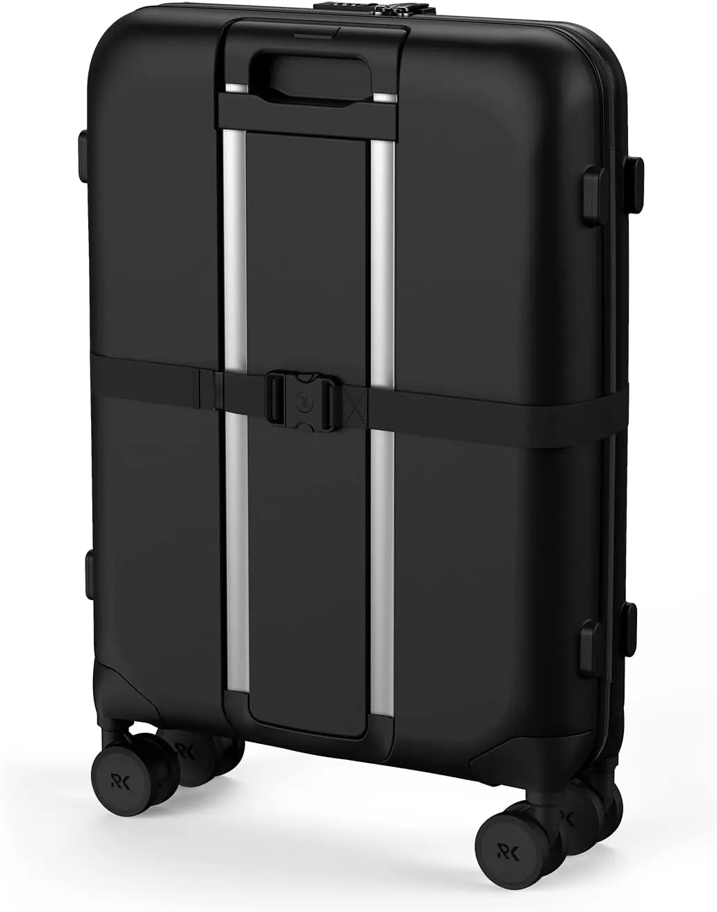 Rollink Flex 360 International Carry-On Fully Collapsible Suitcase - Hardshell, Smooth Double Spinner Wheels, Scratch, Water & Impact Resistant, TSA Lock, (Black, Carry-On International 21-Inch)