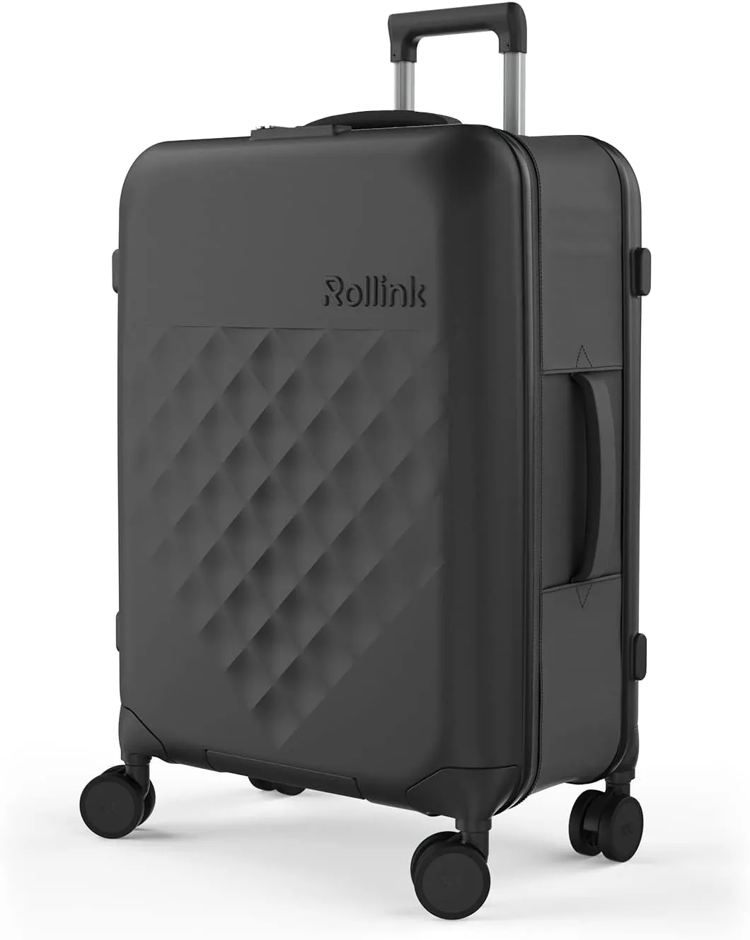 Rollink Flex 360 International Carry-On Fully Collapsible Suitcase - Hardshell, Smooth Double Spinner Wheels, Scratch, Water & Impact Resistant, TSA Lock, (Black, Carry-On International 21-Inch)