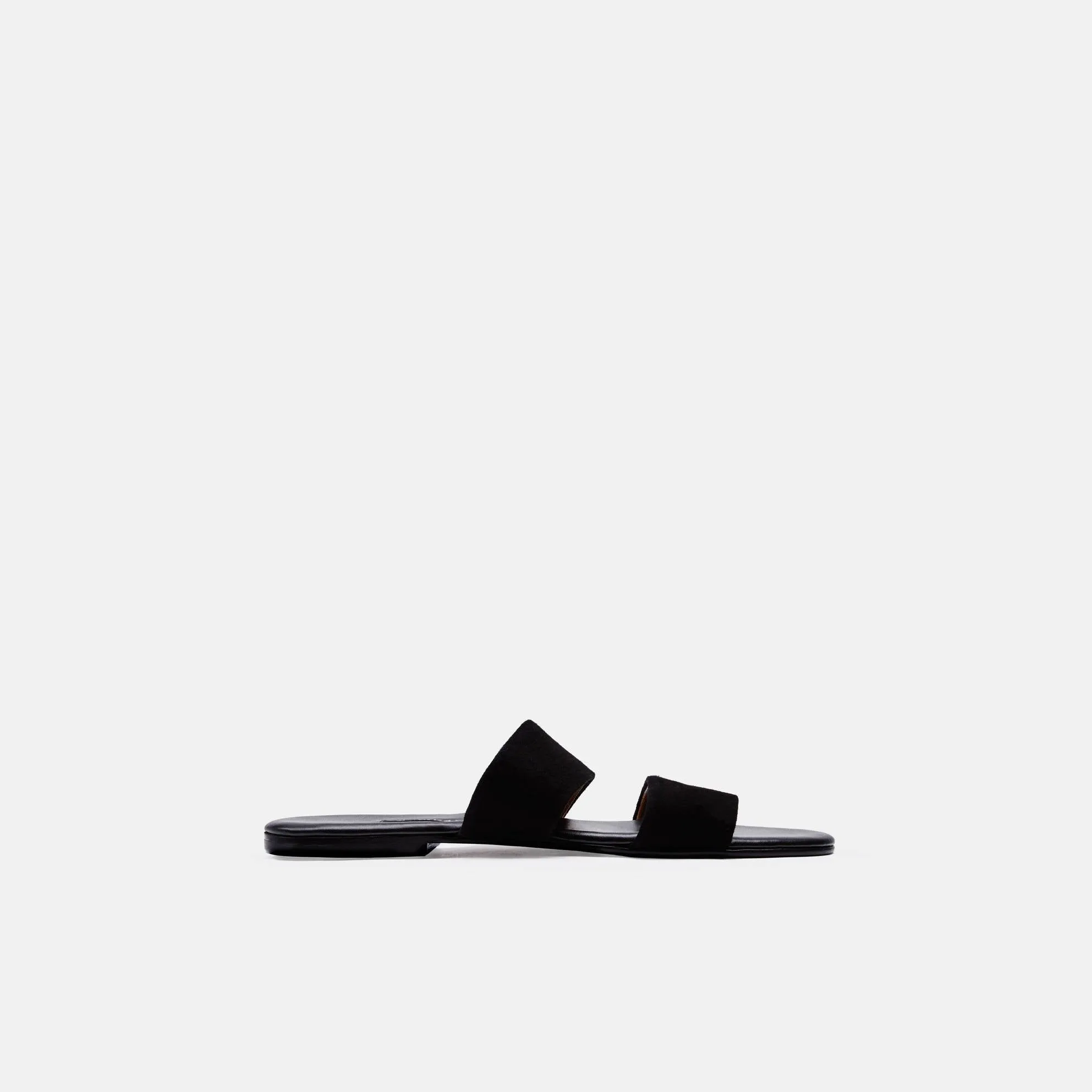 Roma IV Sandal - Black Kid Suede