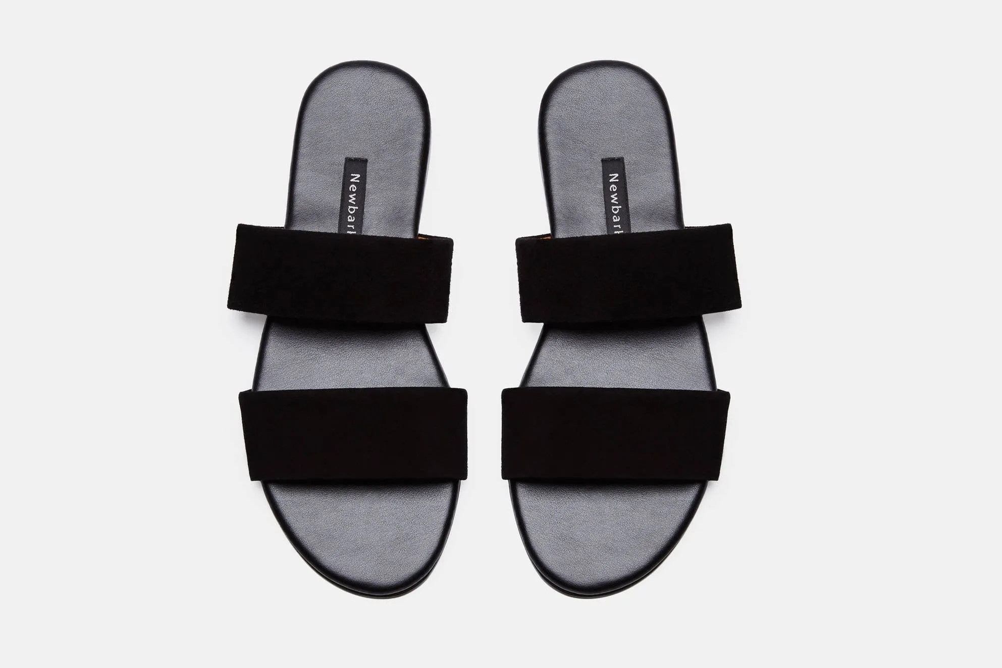 Roma IV Sandal - Black Kid Suede